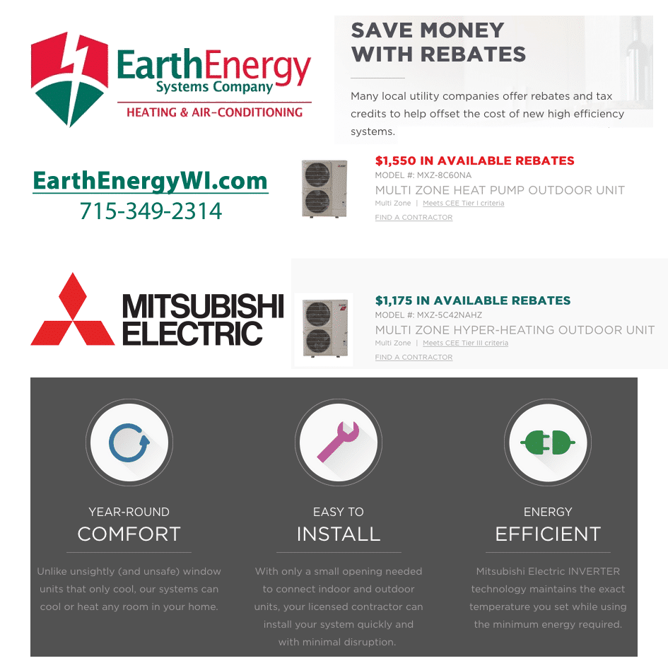 mitsubishi earth energy wi
